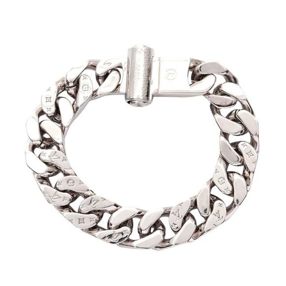 Louis Vuitton Stainless Steel Chain Links Bracelet - Picture 1 of 10